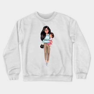 Mother with doughter Crewneck Sweatshirt